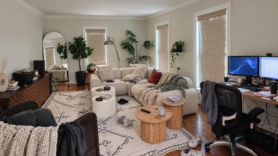 Living Room before cleaning
