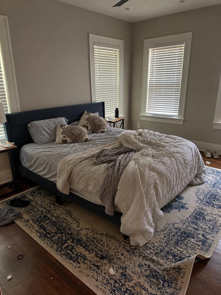 Bedroom before cleaning