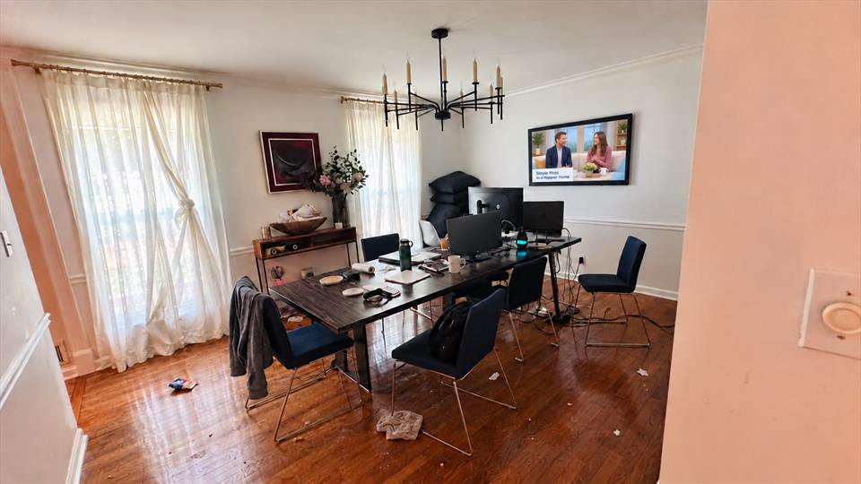 Home Office before cleaning